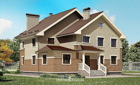 300-004-Л Проект двухэтажного дома, просторный загородный дом из бризолита Белогорск | Проекты домов от House Expert