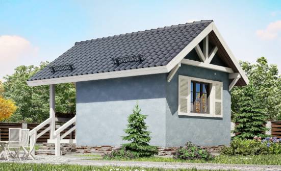 020-001-П Проект одноэтажного дома, доступный коттедж из бревен Сковородино | Проекты домов от House Expert