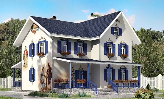 180-003-П Проект двухэтажного дома, небольшой дом из кирпича Благовещенск | Проекты домов от House Expert
