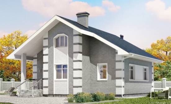 115-001-Л Проект двухэтажного дома с мансардой, простой домик из твинблока Сковородино | Проекты домов от House Expert