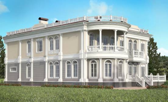 505-001-П Проект двухэтажного дома, гараж, огромный загородный дом из газобетона Шимановск | Проекты домов от House Expert