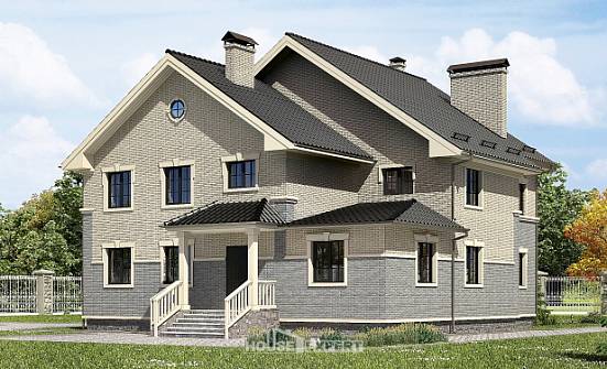 300-004-П Проект двухэтажного дома, современный загородный дом из теплоблока Свободный | Проекты домов от House Expert