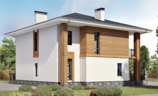 180-015-П Проект двухэтажного дома, недорогой домик из керамзитобетонных блоков Шимановск | Проекты домов от House Expert