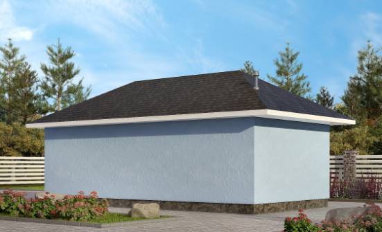 040-001-Л Проект гаража из твинблока Благовещенск | Проекты одноэтажных домов от House Expert