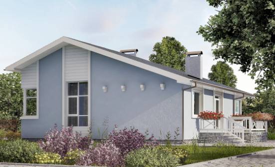 110-003-Л Проект одноэтажного дома, недорогой загородный дом из керамзитобетонных блоков Зея | Проекты одноэтажных домов от House Expert
