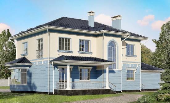 285-003-Л Проект двухэтажного дома и гаражом, красивый домик из кирпича Свободный | Проекты домов от House Expert
