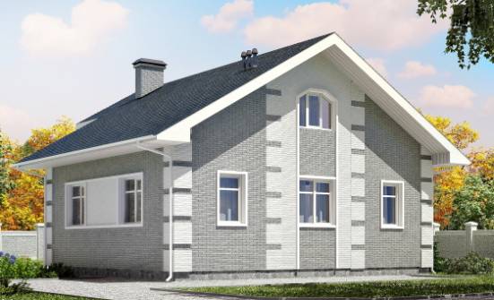 115-001-Л Проект двухэтажного дома с мансардой, простой домик из твинблока Сковородино | Проекты домов от House Expert