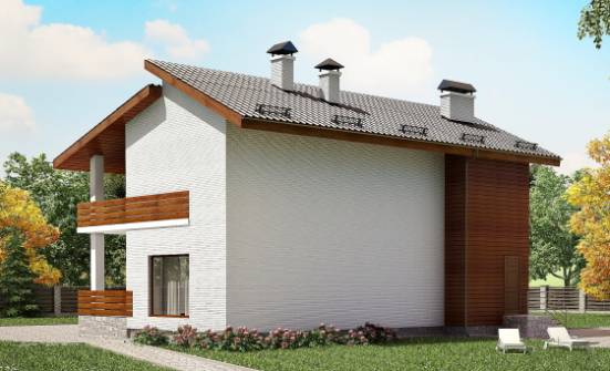 180-009-П Проект двухэтажного дома мансардой, просторный домик из кирпича Белогорск | Проекты домов от House Expert