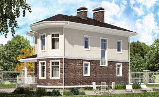 120-001-Л Проект трехэтажного дома, уютный загородный дом из твинблока Сковородино | Проекты домов от House Expert