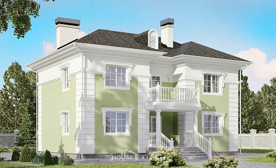 155-005-П Проект двухэтажного дома, красивый коттедж из поризованных блоков Зея | Проекты домов от House Expert