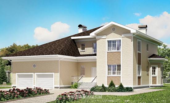 335-001-Л Проект двухэтажного дома, гараж, красивый домик из кирпича Белогорск | Проекты домов от House Expert