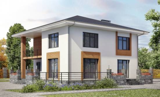 180-015-П Проект двухэтажного дома, недорогой домик из керамзитобетонных блоков Шимановск | Проекты домов от House Expert