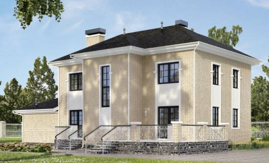 180-006-П Проект двухэтажного дома, гараж, средний дом из кирпича Благовещенск | Проекты домов от House Expert