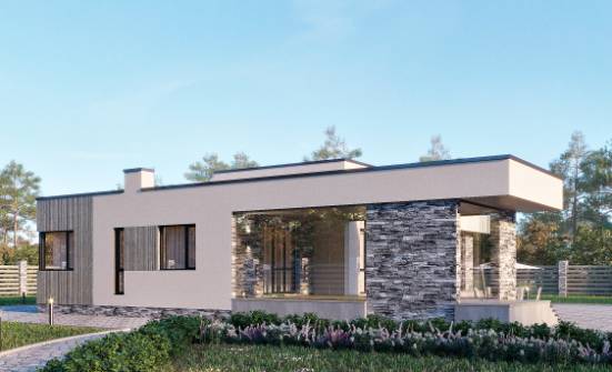 175-001-Л Проект одноэтажного дома, уютный коттедж из керамзитобетонных блоков Благовещенск | Проекты домов от House Expert