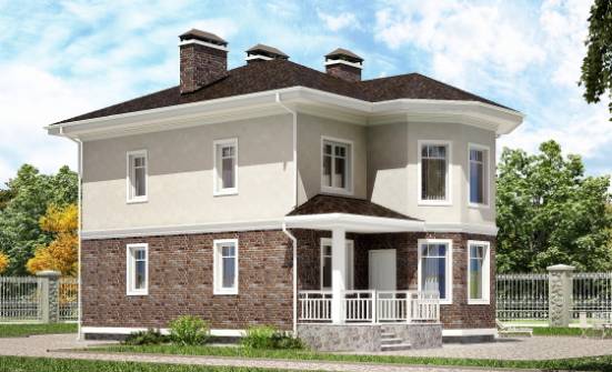 120-001-Л Проект трехэтажного дома, уютный загородный дом из твинблока Сковородино | Проекты домов от House Expert