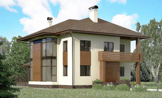 300-001-П Проект двухэтажного дома, огромный дом из кирпича Сковородино | Проекты домов от House Expert