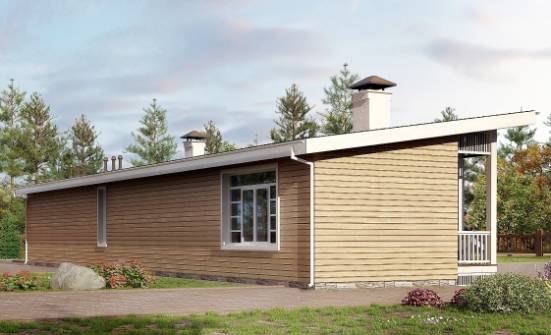 110-004-Л Проект бани из кирпича Благовещенск | Проекты одноэтажных домов от House Expert