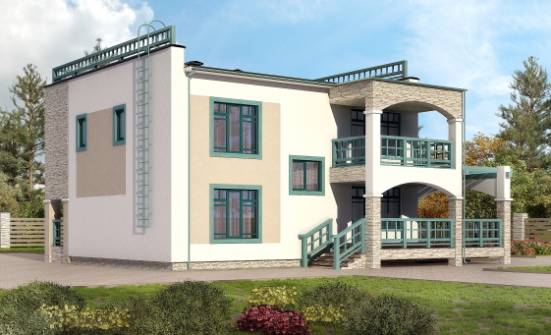 150-010-П Проект двухэтажного дома, экономичный загородный дом из кирпича Райчихинск | Проекты домов от House Expert