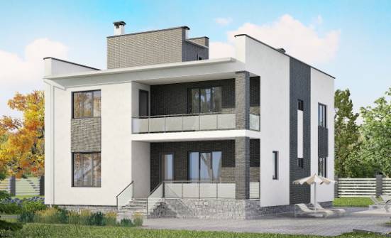 225-001-П Проект двухэтажного дома, современный дом из пеноблока Зея | Проекты домов от House Expert