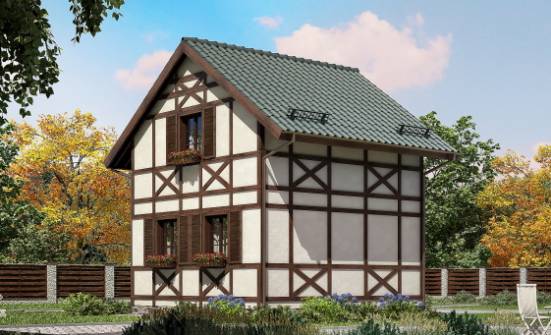 060-002-П Проект двухэтажного дома мансардой, недорогой загородный дом из дерева Сковородино | Проекты домов от House Expert