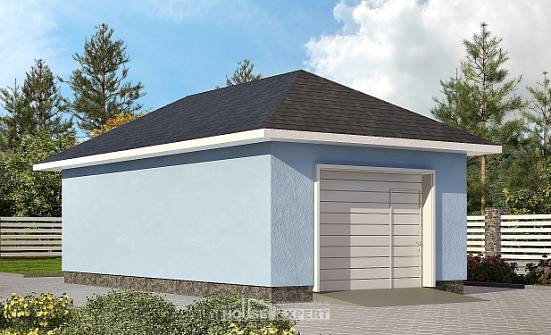 040-001-Л Проект гаража из твинблока Благовещенск | Проекты домов от House Expert