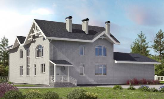 340-004-П Проект двухэтажного дома, просторный домик из блока Шимановск | Проекты домов от House Expert