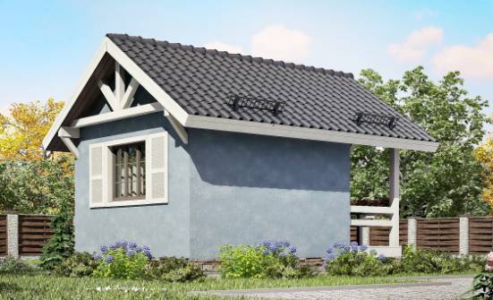 020-001-П Проект одноэтажного дома, доступный коттедж из бревен Сковородино | Проекты домов от House Expert