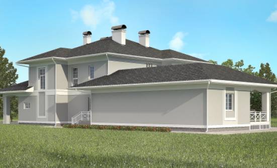 360-001-П Проект двухэтажного дома, гараж, красивый домик из кирпича Зея | Проекты домов от House Expert