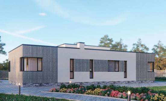 175-001-Л Проект одноэтажного дома, уютный коттедж из керамзитобетонных блоков Благовещенск | Проекты домов от House Expert