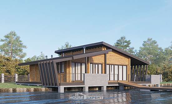 100-007-П Проект бани из бревен Шимановск | Проекты одноэтажных домов от House Expert