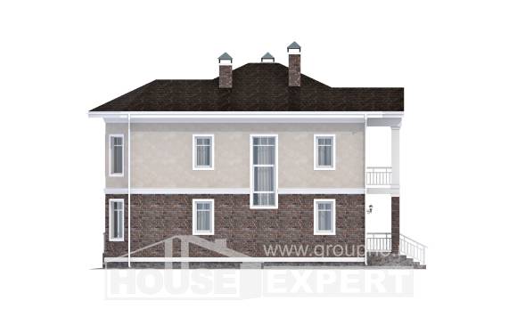 120-001-Л Проект двухэтажного дома, уютный домик из арболита, Благовещенск