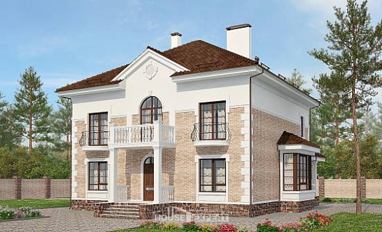 220-008-П Проект двухэтажного дома, средний домик из кирпича Шимановск | Проекты домов от House Expert