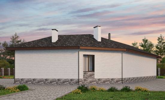 145-001-Л Проект бани из твинблока Благовещенск | Проекты одноэтажных домов от House Expert