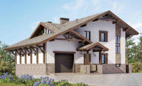 305-002-П Проект трехэтажного дома с мансардой, красивый домик из кирпича Зея | Проекты домов от House Expert