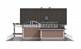 200-009-Л Проект трехэтажного дома с мансардным этажом, гараж, просторный коттедж из твинблока, Райчихинск