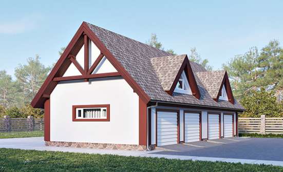 145-002-Л Проект гаража из поризованных блоков Свободный | Проекты домов от House Expert