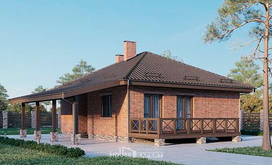 070-006-Л Проект одноэтажного дома, уютный домик из газосиликатных блоков Благовещенск | Проекты домов от House Expert