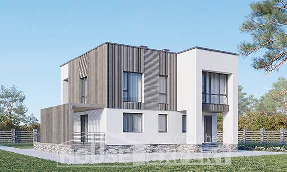 150-017-П Проект двухэтажного дома, экономичный коттедж из арболита, Сковородино