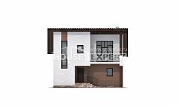 140-005-П Проект двухэтажного дома с мансардой, доступный загородный дом из керамзитобетонных блоков, Сковородино