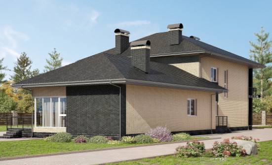 305-003-Л Проект двухэтажного дома, уютный домик из теплоблока Шимановск | Проекты домов от House Expert
