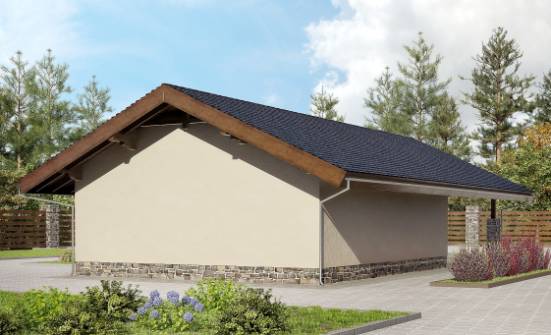 060-005-П Проект гаража из кирпича Тында | Проекты домов от House Expert