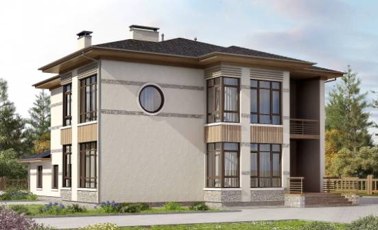 345-001-П Проект двухэтажного дома, классический домик из блока, Райчихинск