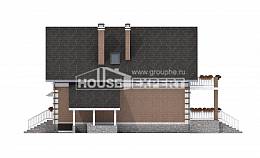 200-009-Л Проект трехэтажного дома мансардный этаж, гараж, красивый коттедж из бризолита, Сковородино