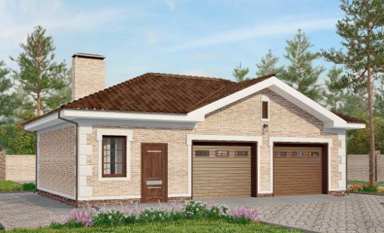 070-005-П Проект гаража из кирпича Зея | Проекты домов от House Expert