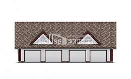 145-002-Л Проект гаража из бризолита Благовещенск, House Expert