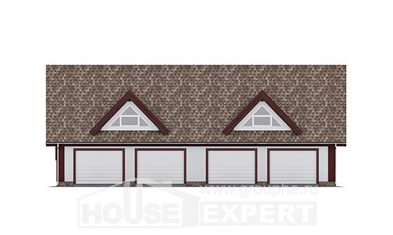 145-002-Л Проект гаража из бризолита Благовещенск, House Expert